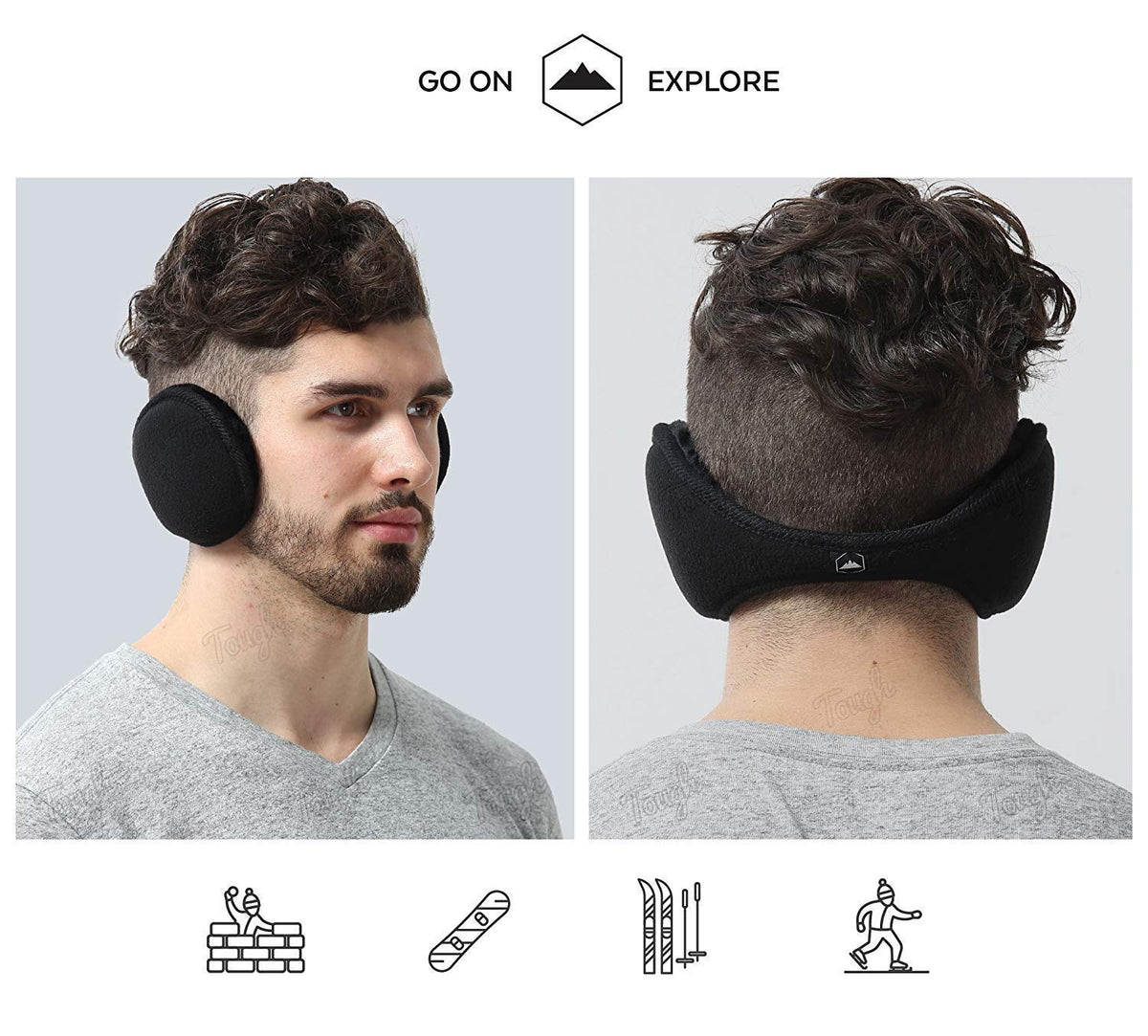 Fleece Ear Warmers Headband – Tough Outfitters