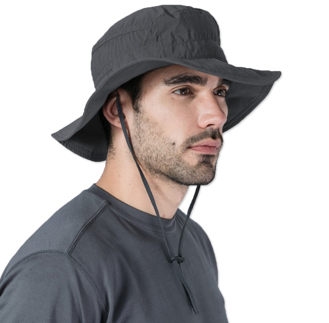 Tough Headwear Wide Brim Sun Hat for Men & Women - Mens Boonie Hats,  Hiking, Landscaper Hat - Waterproof Sun Hat