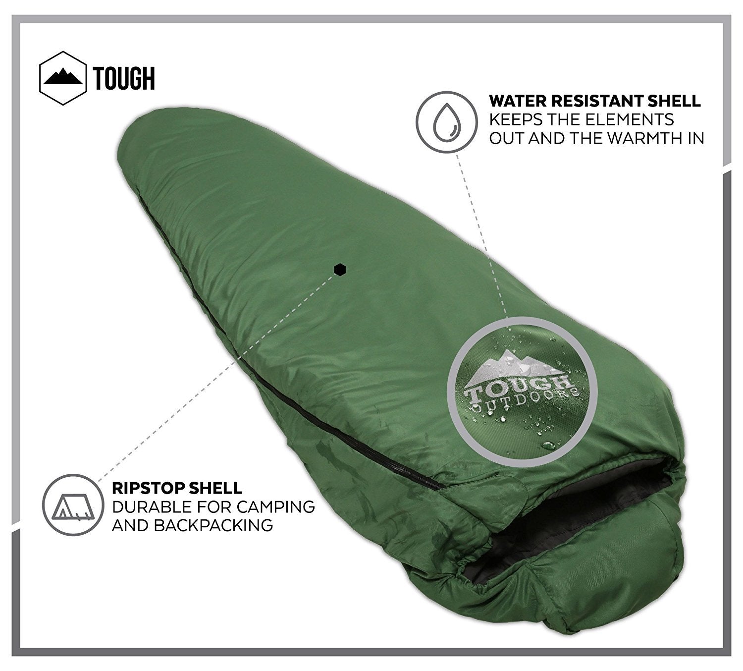 CAMPX Maximus Scout XL Mummy Sleeping Bag for Family Camping Free  Compression Sack; Anti-snag Zippers; Great for Cold Weather; Backpacking;  car Campin - labaleinemarseille.com