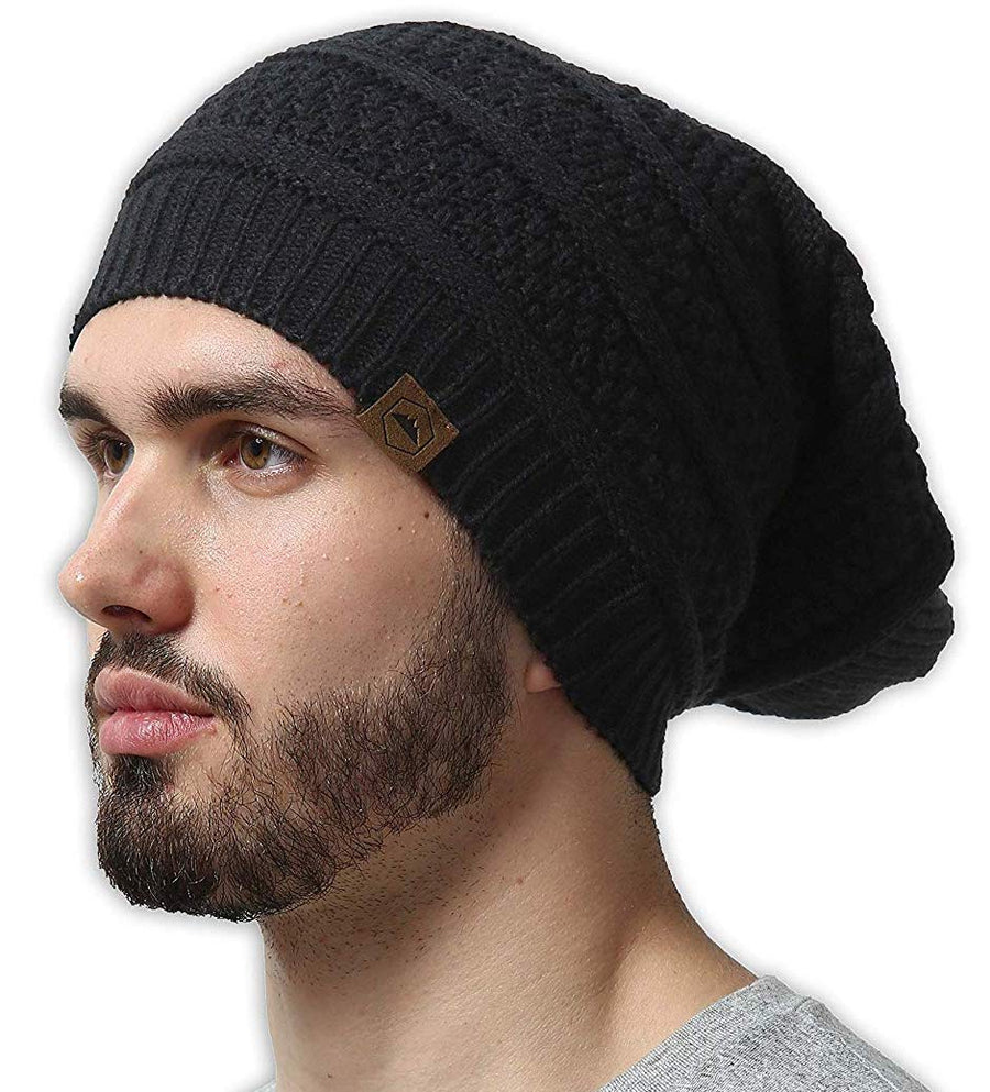 Slouchy Cable Knit Beanie