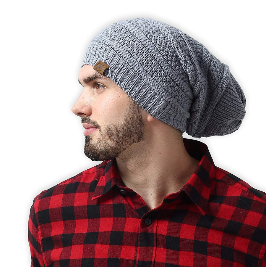 Slouchy Cable Knit Beanie