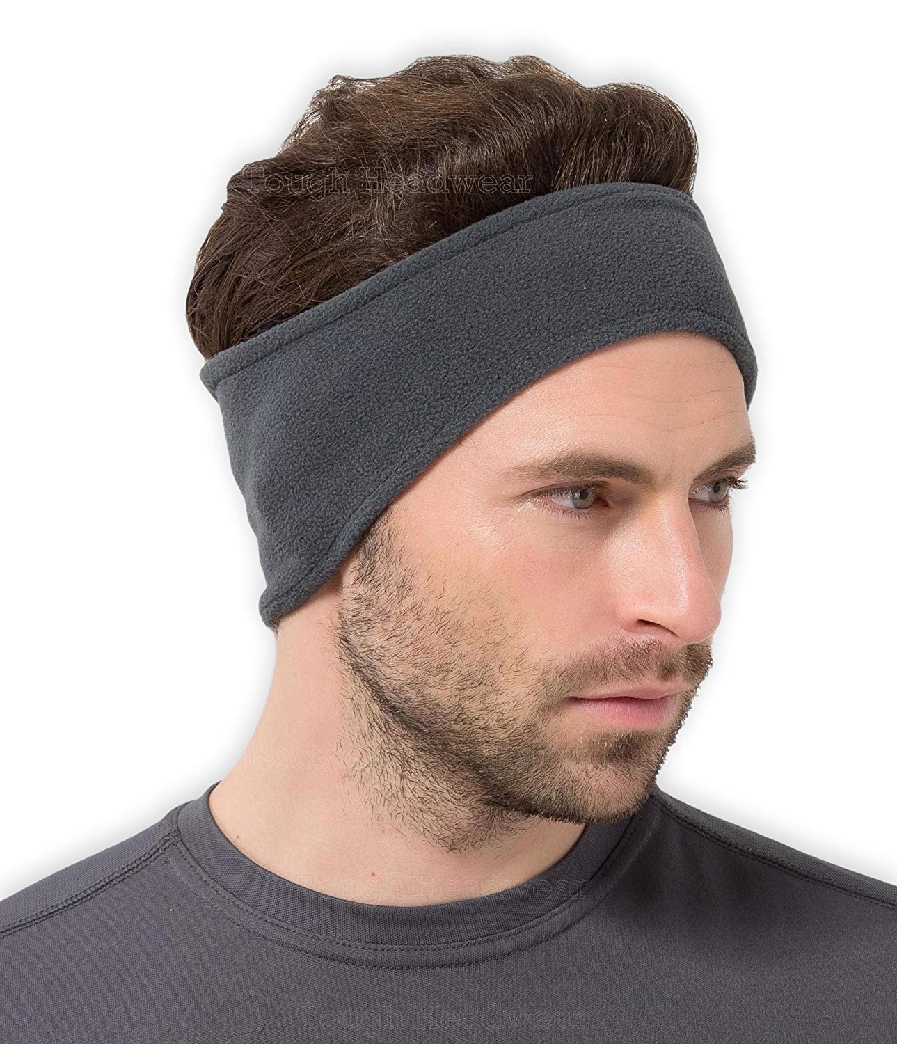 Tough Headwear Ear Warmer Headband - Ear Muffs - Running Winter Headband,  Fleece Headband for Men & Women for Cold Weather